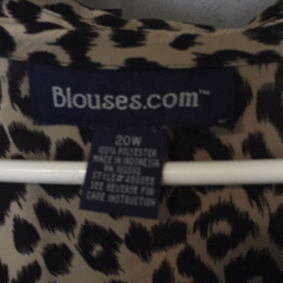 Leopard print long sleeve blouse - Picture 2 of 2